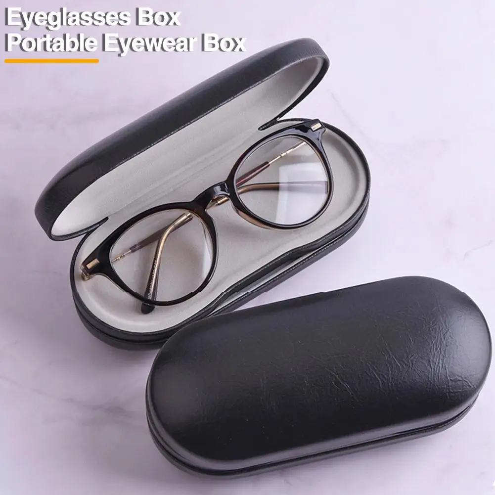 

Glasses Storage Case with Built-in Mirror Portable Eyeglasses Case Double-Sided 2-in-1 Contact Lens Case Eyeglasses Box