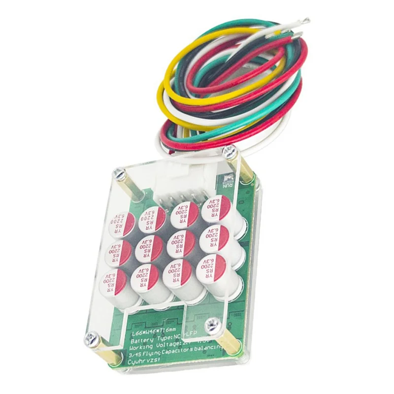 AED7-5.5A BMS 4S Active Balancer Board Li- Lifepo4 LTO Battery Capacitor Equalizer Power Transfer With Acrylic Case 1 SET