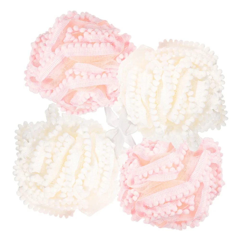 

4 Pcs Bath Ball Loofah Loofahs Sponges Body Wash Scrubber Shower Pouf Exfoliator
