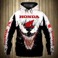 Sudadera con capucha Honda para hombre, sudadera con estampado 3D para motocicleta, moda para deportes al aire libre, Sudadera con capucha de carreras Honda, ropa deportiva Honda de gran tamaño