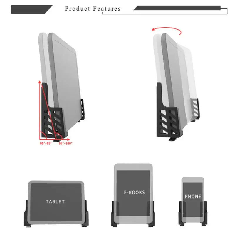 태블릿 벽 마운트 스탠드, 휴대폰 거치대, 조절 가능한 스탠드 브래킷, 태블릿 액세서리