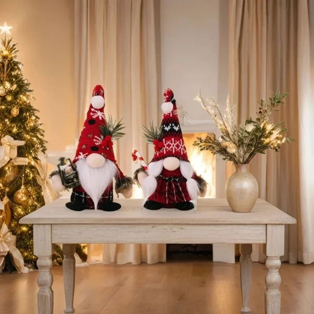 Mdf Corte Láser Independiente 25 Cm Gnomo Nórdico Navidad