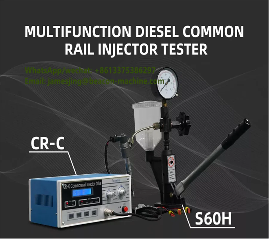 

Diesel Common Rail Injector Tester 110v 220v Cr-C Multifunction S60h Nozzle Validator Injector Tester Tool