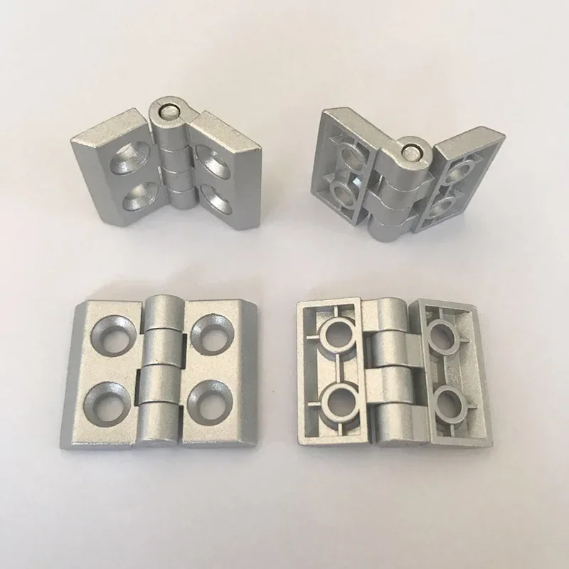 10 peças perfil de extrusão de alumínio para 2020 3030 3040 4040 dobradiça de metal dobradiça de liga de zinco com parafuso e porca