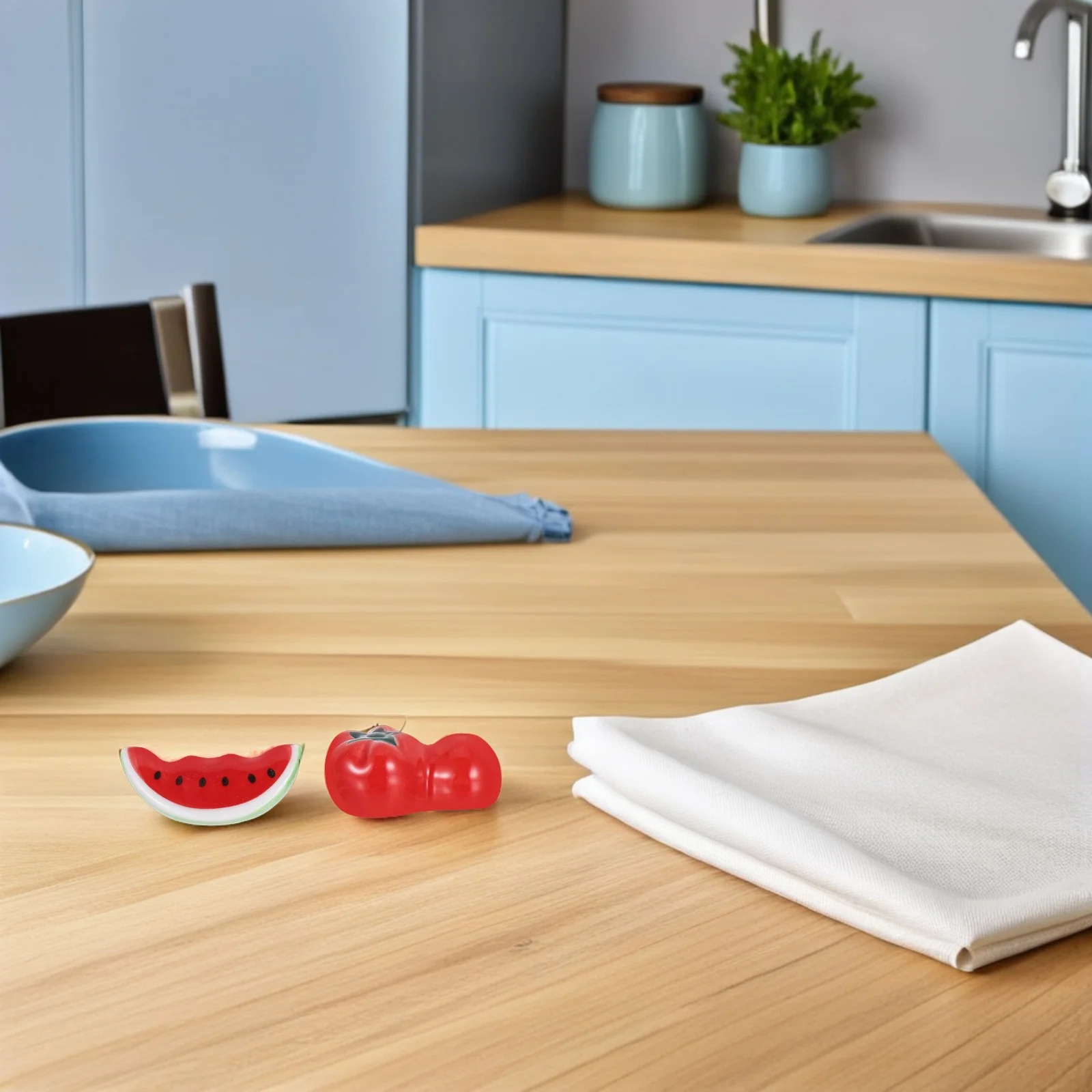 

8 шт., милый керамический держатель для палочек для еды с помидорами и арбузом, креативная стойка для подставки для палочек для еды, держатель для ложки, вилки, декор для кухонного стола, красный