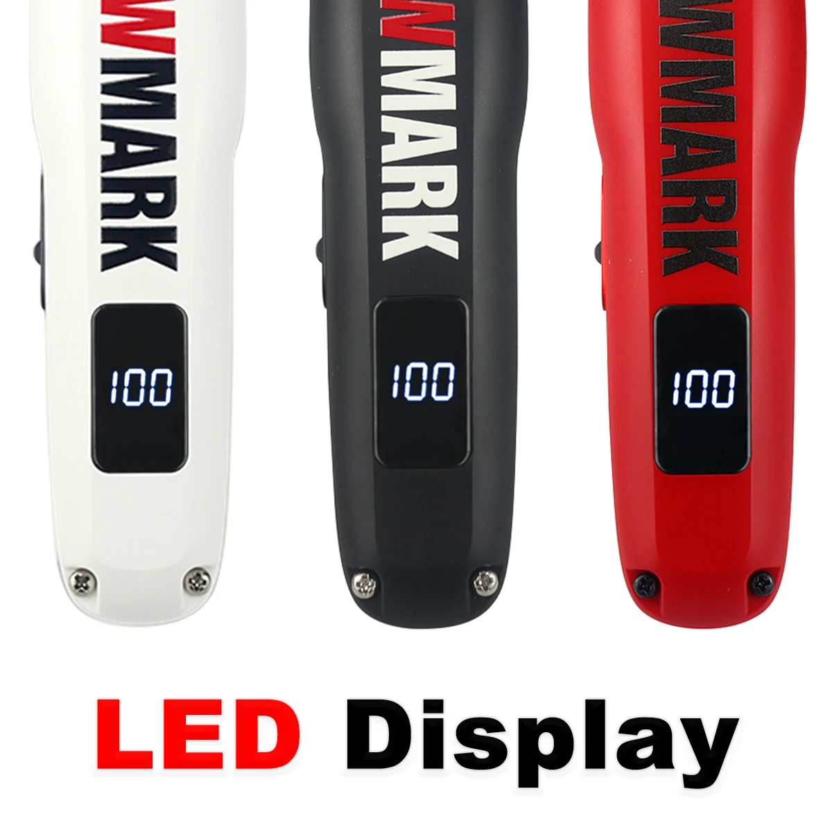 WMARK 1205 آلة التشطيب للرجال DLC بليد 7000 دورة في الدقيقة LED عرض الشعر المتقلب منخفضة الضوضاء المهنية آلة قطع الشعر