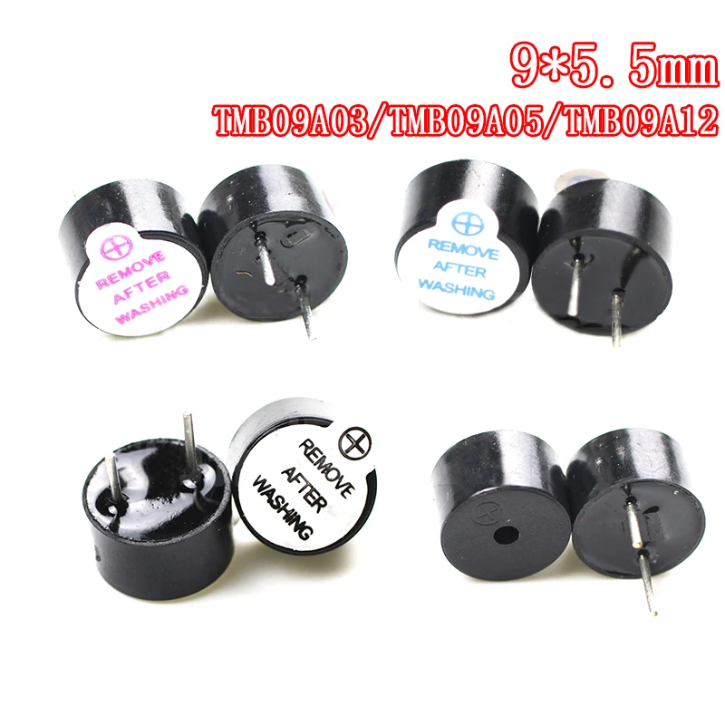10pcs 100% New 3V 5V 12V Active source Buzzer Magnetic Long Continous Beep Tone 9*5.5mm good TMB09A03 TMB09A05 TMB09A12