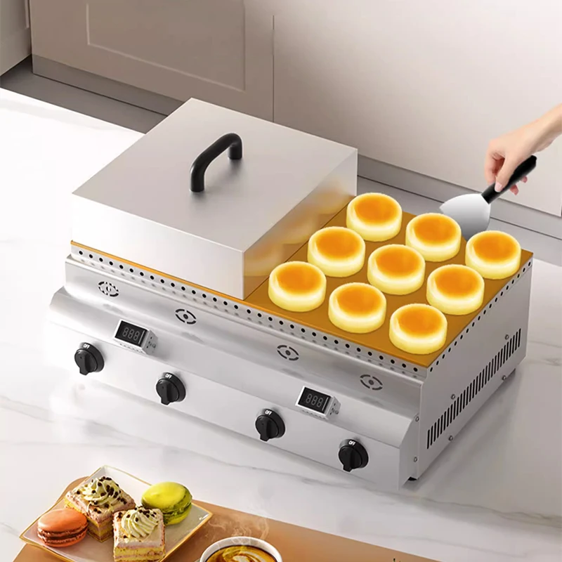 #~forCommercial Soufflé Dorayaki Waffle Machine Gas LPG Type Cloud Internet Celebrity Stall Cooking Appliance