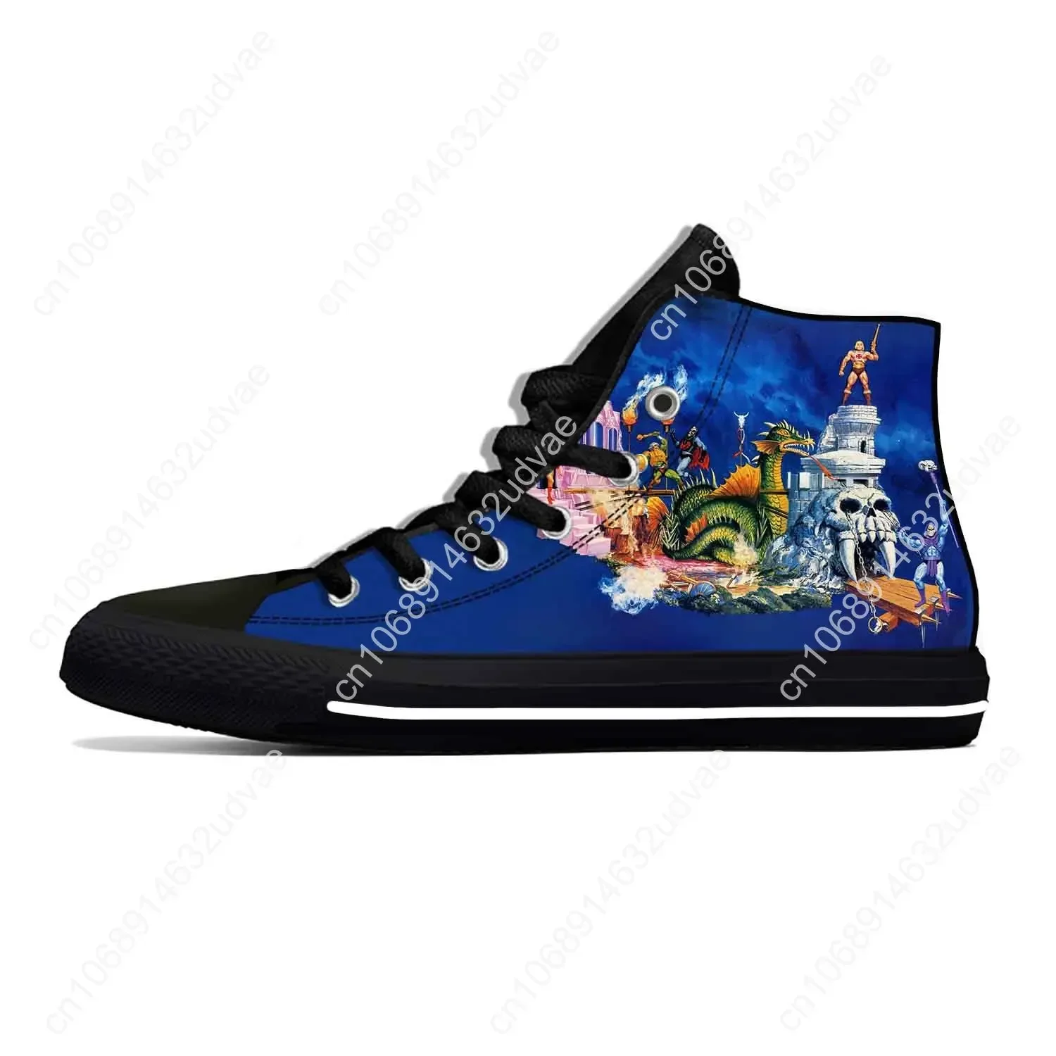 Zapatos de tela informales para hombre y mujer, zapatillas deportivas ligeras y transpirables con estampado 3D de los maestros del universo