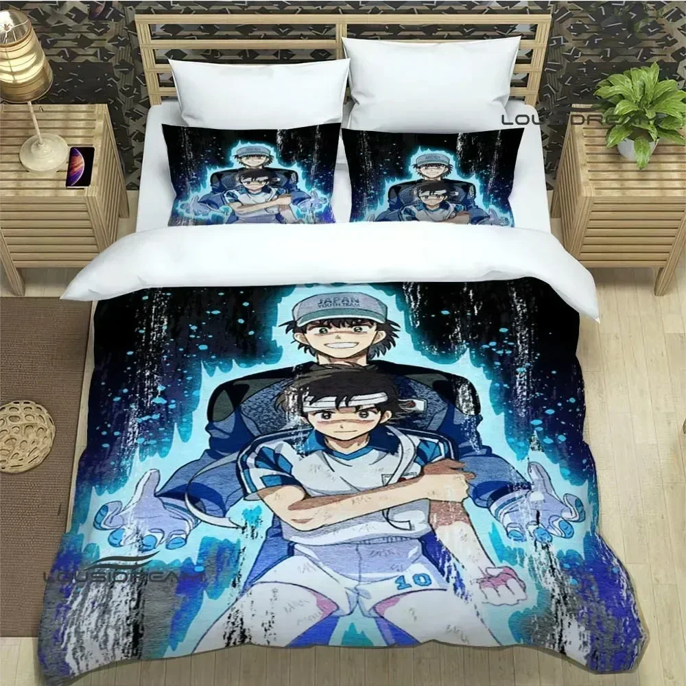 Luxury New 3D Print Captain Tsubasa Cartoon Bedding Sets exquisite bed supplies set duvet cover bed bedding set birthday gift