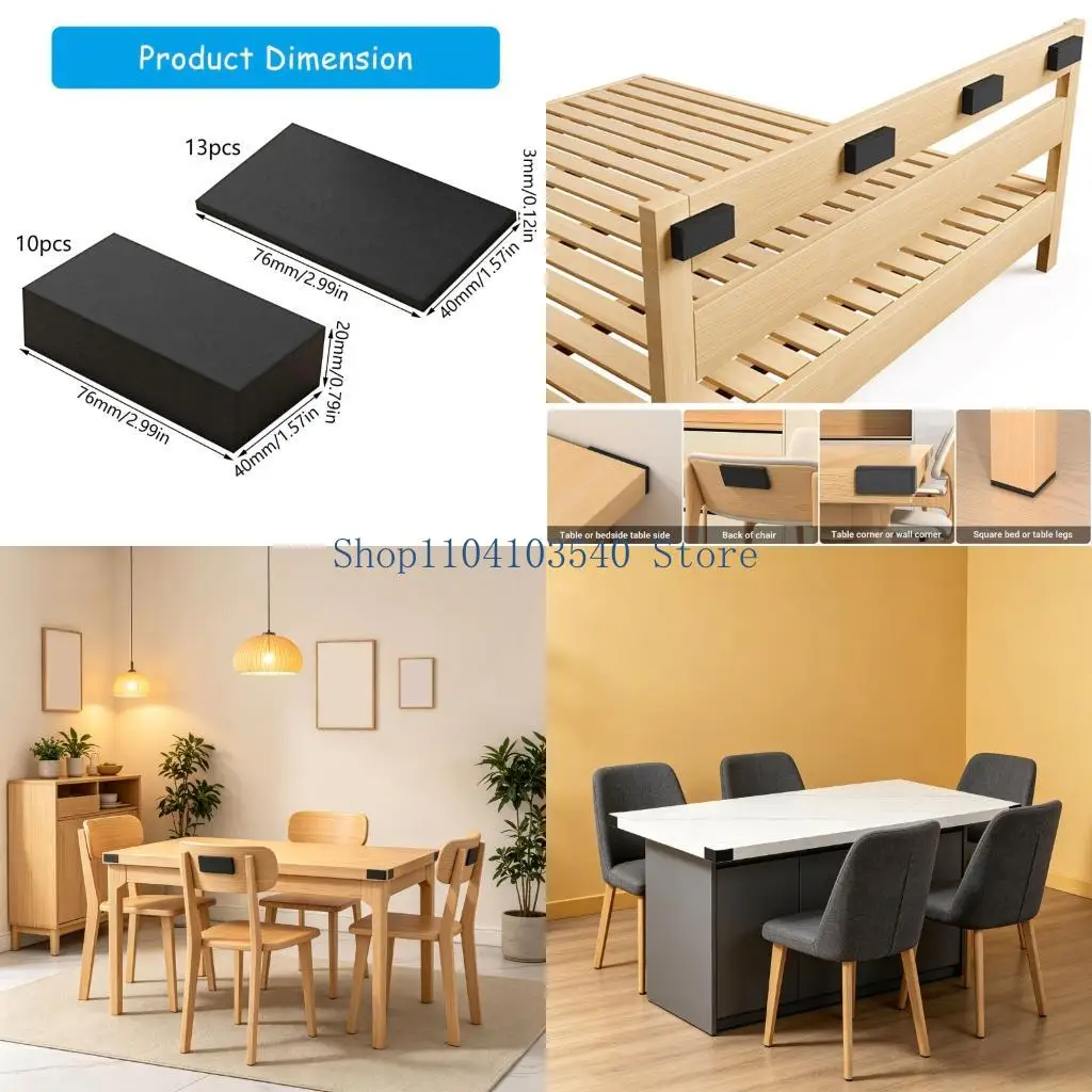 02DC Multipurpose Furniture Wall Guards 23Pcs Thick EVA Sponges Buffers For Chair Backs Sofa And Cabinet Protections