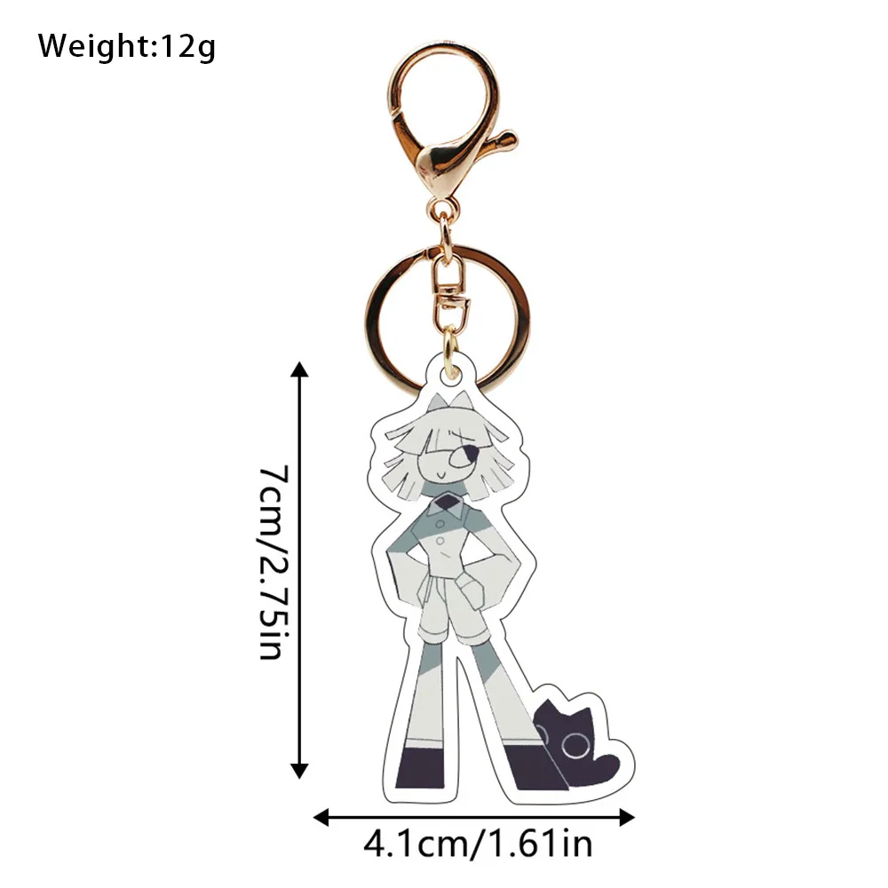 Game Fundamental Paper Education Cosplay Key Chain Accessories Pendant Cartoon Badge 6cm keychain