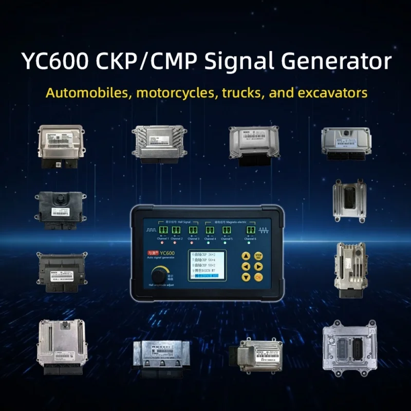 YC600 Six-channel Automobile Signal Generator ECU Computer Maintenance Tester Crankshaft Camshaft Sensor Simulator view 5
