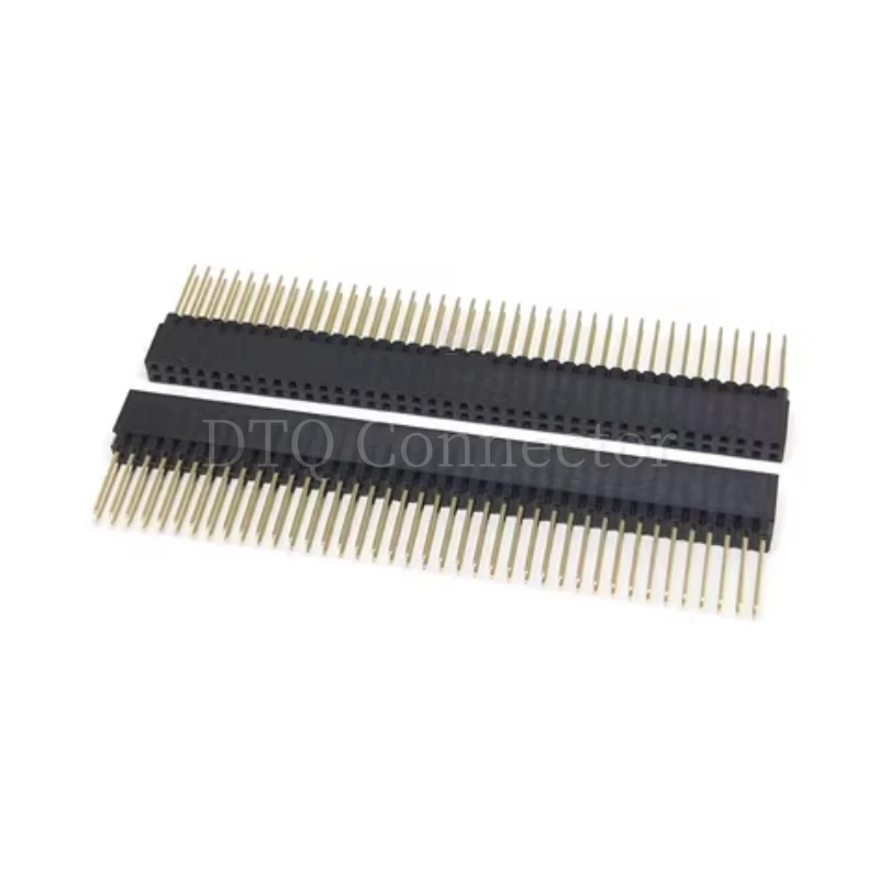 5pcs 2.54mm Pitch PC104 20 40 64 80 Pin 2x10 2x20 2x32 2x40 Long Double Row Straight Female Header Socket Connector For Arduino