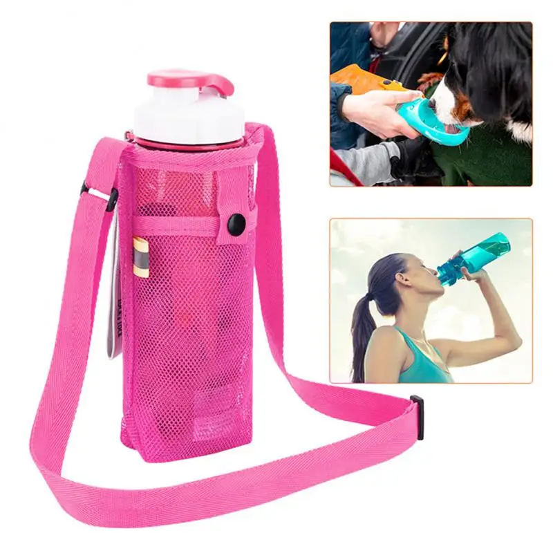 Portable Kettle Storage Bag Camping Accessories Pouch Water Bottle Backpack Mesh Cup Sleeve Pocket Camping Fine Workmanship Grid