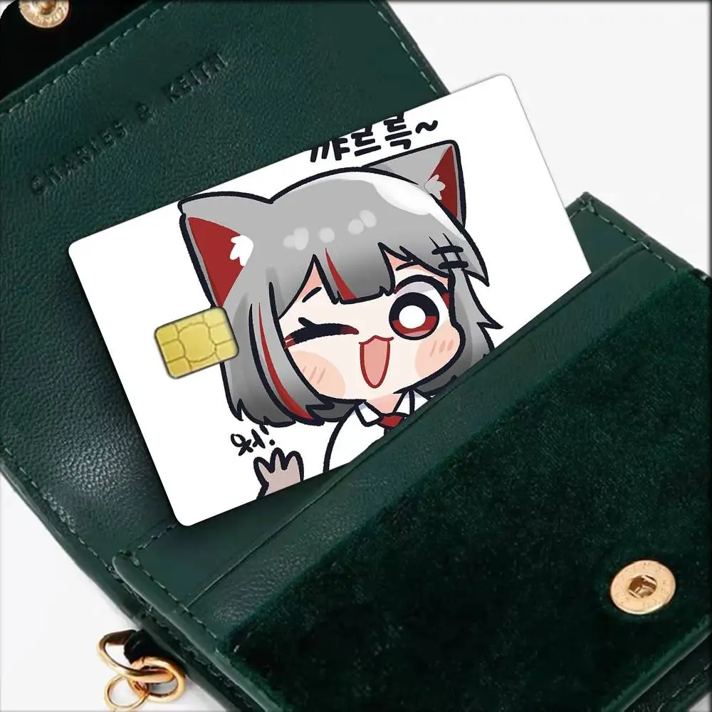 Neneko Mashiro  Waterproof Film Skin Cover Credit Card Stickers Debit Front Bank Bus Pass