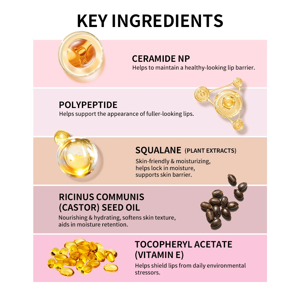 Lippenglanz mit Kirsch-Schlüsselanhänger, langanhaltend, feuchtigkeitsspendend, rosa, nährender Lippenstift, leuchtende Butter, Make-up-Pflege, Glanzkosmetik