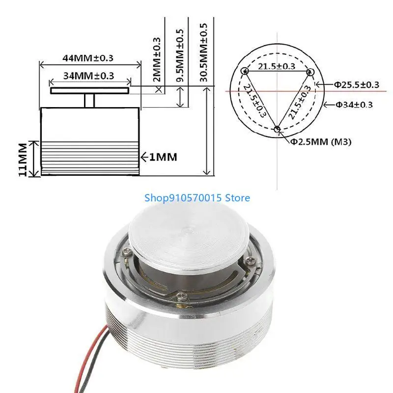 B95C Speaker 70HZ--20KHZ 20W 4Ohm 8Ohm 44MM Full Vibration Speakers Loudspeaker Portable Bass Resonance Accessory