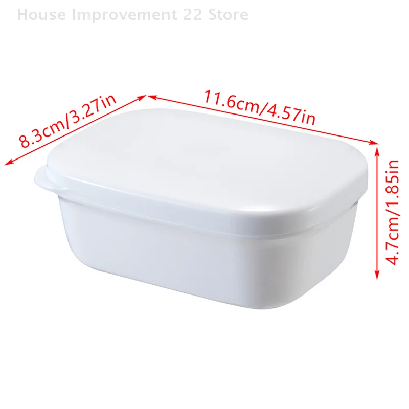 1PC Covered Soap Box With Waterproof Seal Portable Soap Box Detachable Drain Tray And Soap Pan