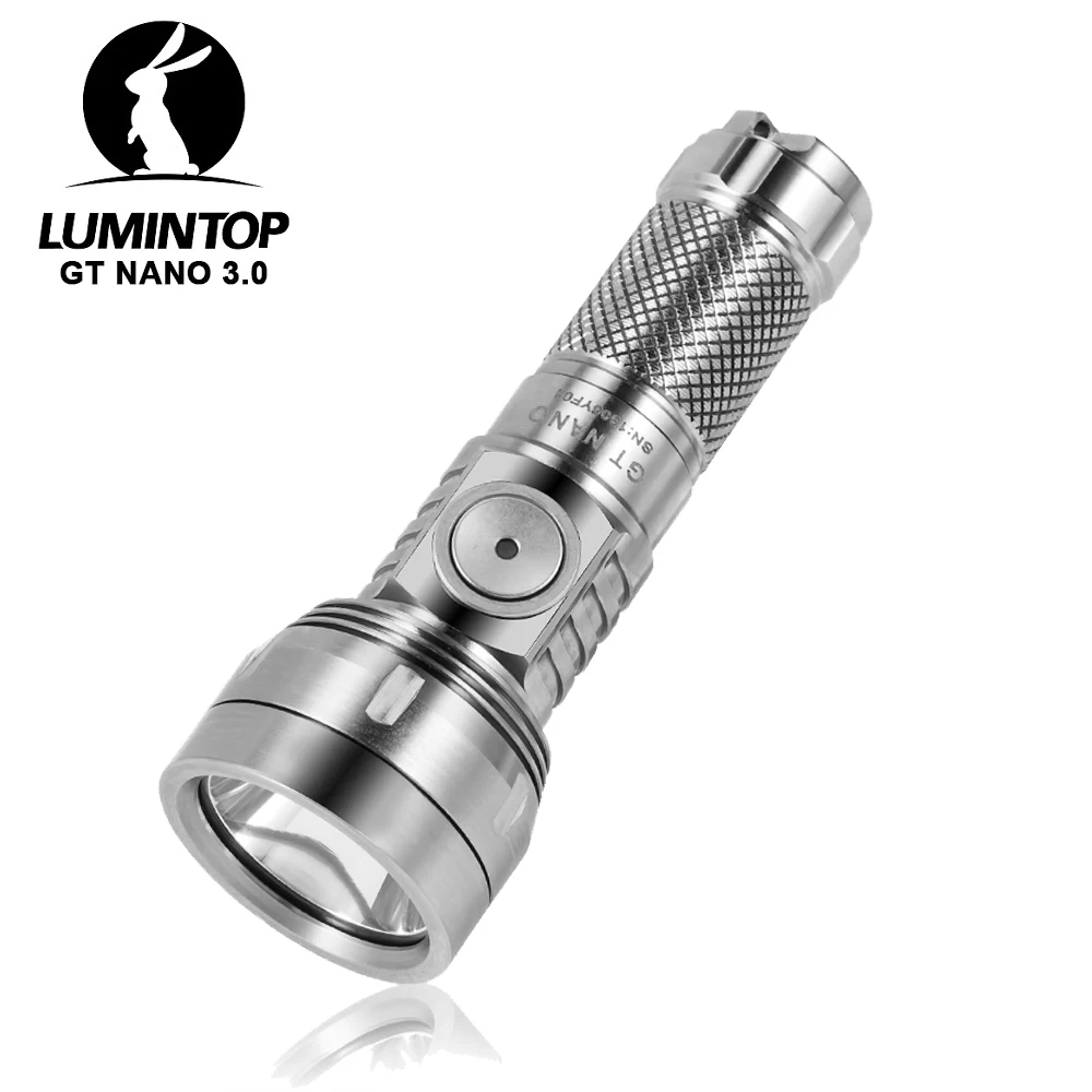 

EDC LED Flashlight Titanium Keychain Outdoor Powerful Camping Lantern 400M Distance Light USB-C Rechargeable Lamp GT NANO 3.0