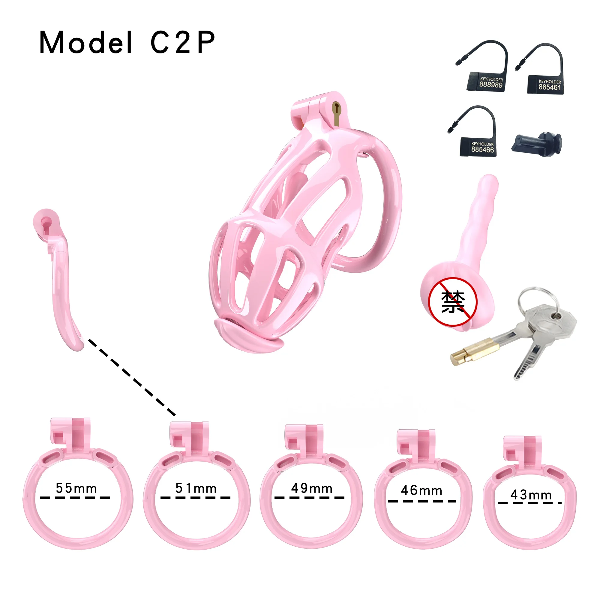 Male Chastity Belt with Soft Urethral Catheter Penis Ring Ascetic Bondage Anti-Cheating Sissy Cock Cage Gay SM Sex Toys 정조대 18+