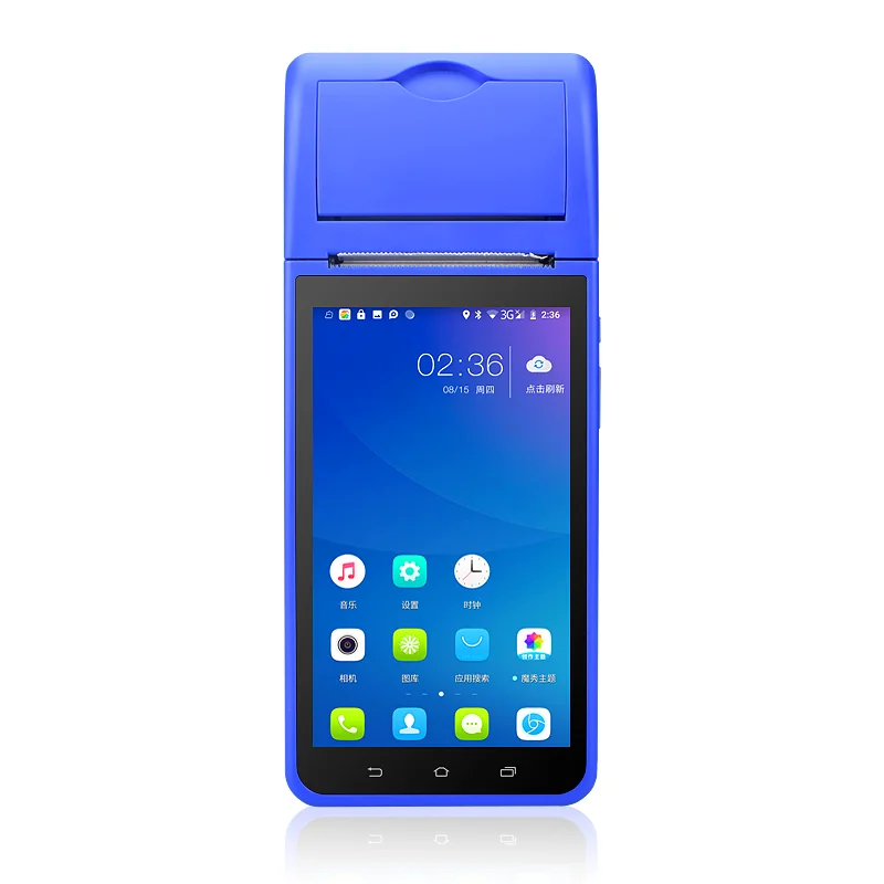 New Design Smart Handheld, Mobile Payment, Android POS, And Mobile POS Support Print Scanning Thermal Printer POS-6000