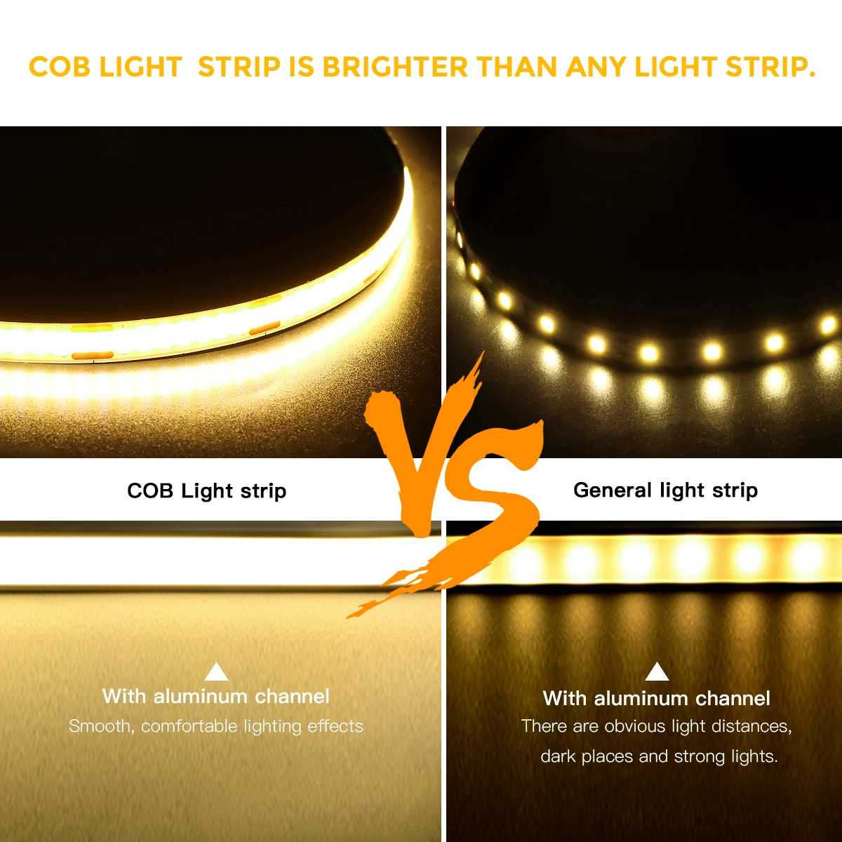 Flexible Led Strip Lighting 5V FOB USB COB LED Light Tape Penetrating Touch Switch Motion Sensor Bedroom Kitchen Cabinet Decor