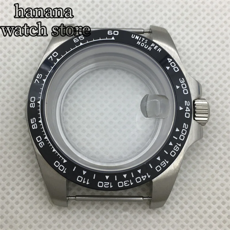 

Водостойкий корпус NH35, 40 мм, сапфировое стекло, фиксированный керамический безель, подходит для автоматического механизма NH34 NH36 ETA2824 PT5000