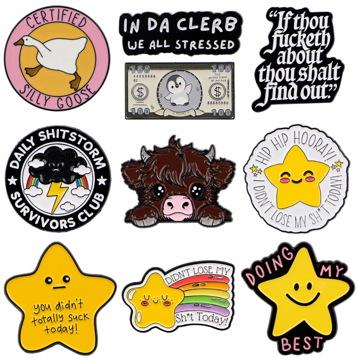 Women Accessories Quotes - Cute Star Brooches For Women Cartoon