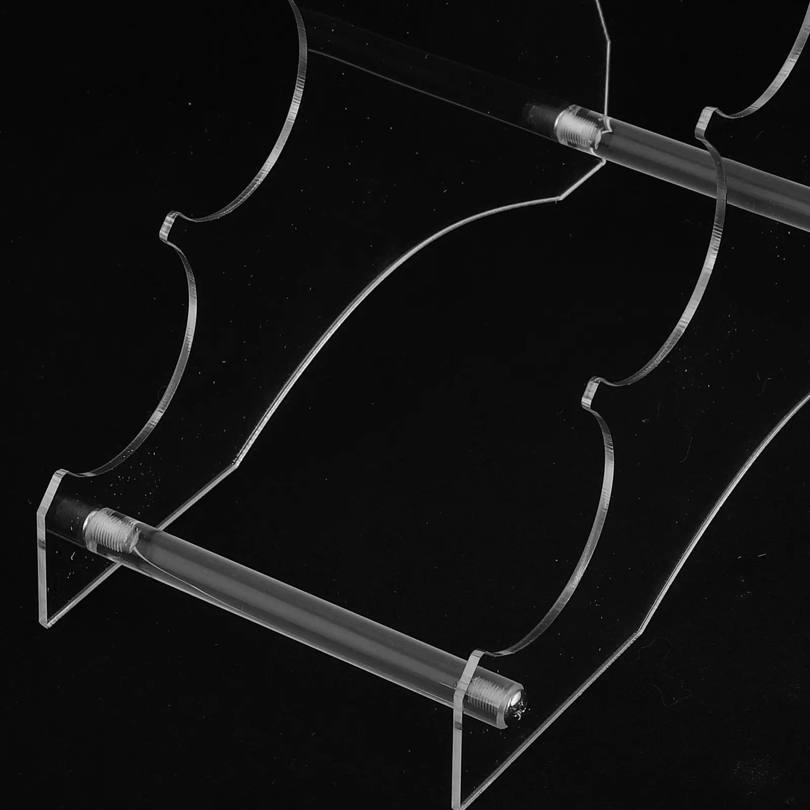 Acrylic Flashlight Display Stand Transparent Stable Base Multi-Functional Torch Holder Home Retail Showcase Rack Convenient