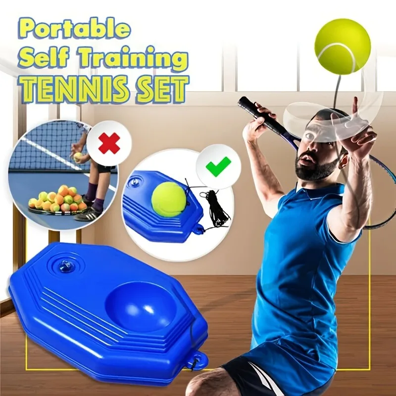 

Tennis Trainer Spring-loaded with Cord Tennis Grip Tape Tennis Racket Shock Absorber Badminton Net with Stand Outdoor Sports Gym