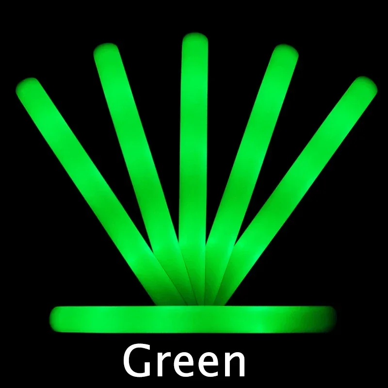 1-50PCS LED Glow Sticks Bulk Kleurrijke RGB Glow Foam Stick licht Stick Cheer Tube Donker licht voor concerten Verjaardag Bruiloft