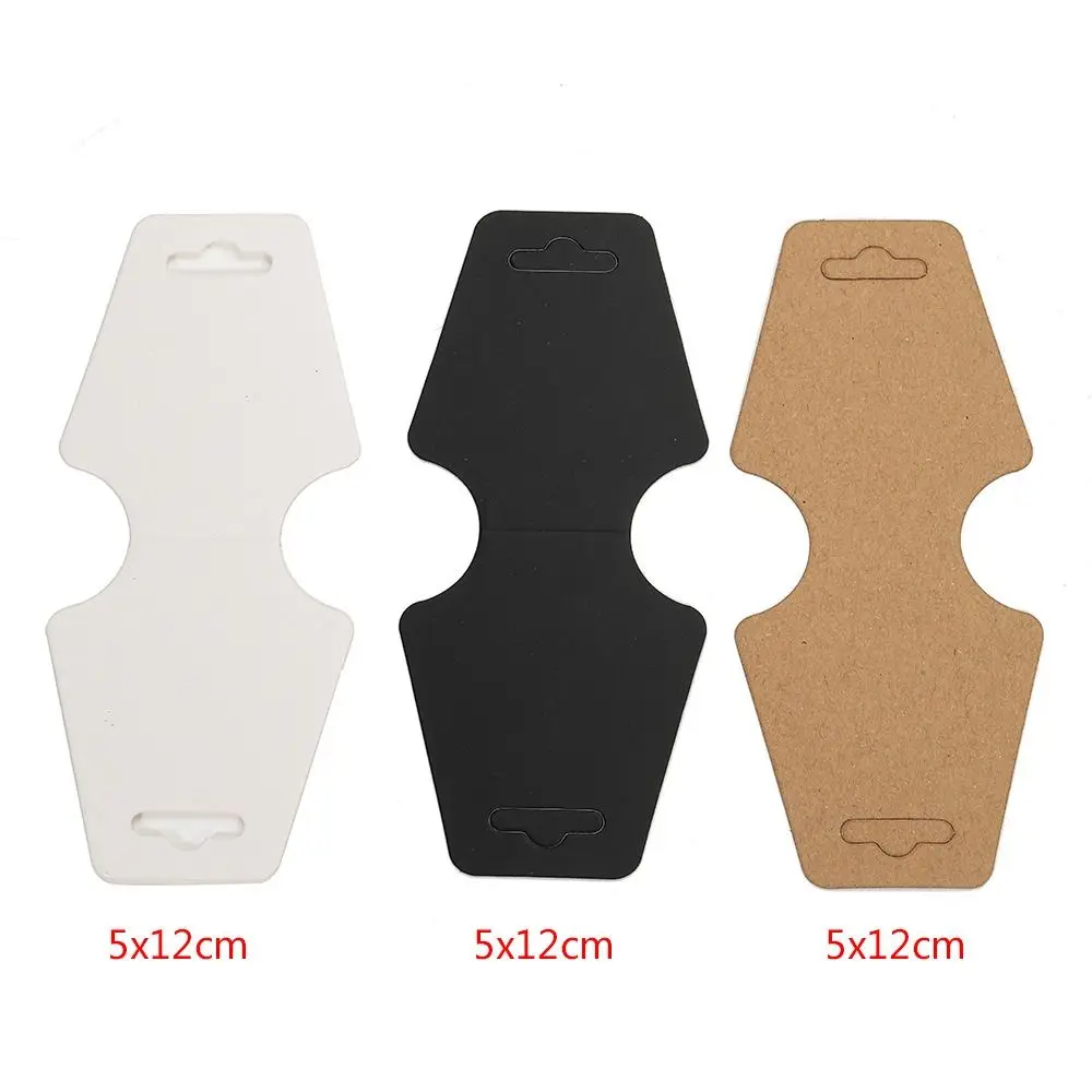 50 قطعة من ملحقات بطاقات تعبئة المجوهرات متعددة الألوان، حامل عرض ورقي، حزام معصم من الورق المقوى، تغليف الهدايا، علامة فارغة معلقة