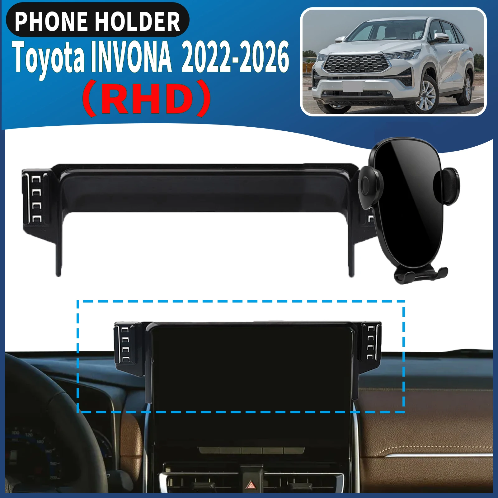 

for Toyota INVONA AG10 2022-2026 ​​Car Phone Holder Mount Vehicle-Specific GPS Navigation Easy Installation accessoires
