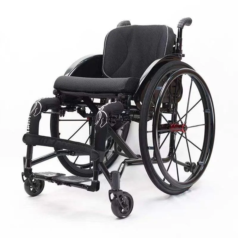 5802 Quick‑Disassembly Wheelchair Hard Backrest Movable Seat Comfortable Back Support Portable Mobility Chair
