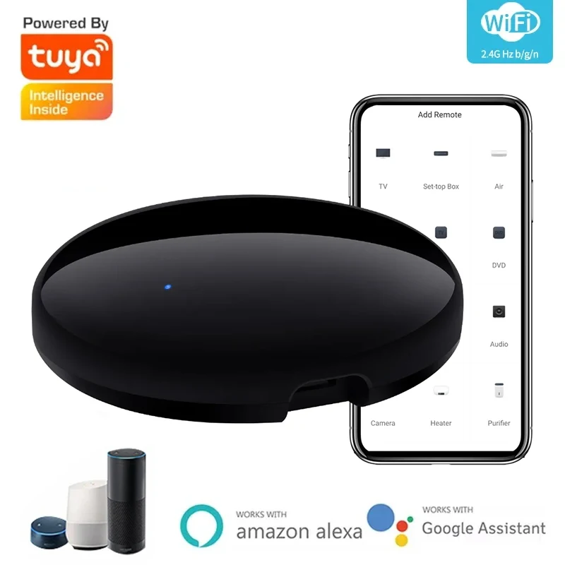 Tuya WiFi IR Bluetooth Smart Remote Control per aria condizionata TV Smart Life Controller a infrarossi con Alexa Google Smart Home