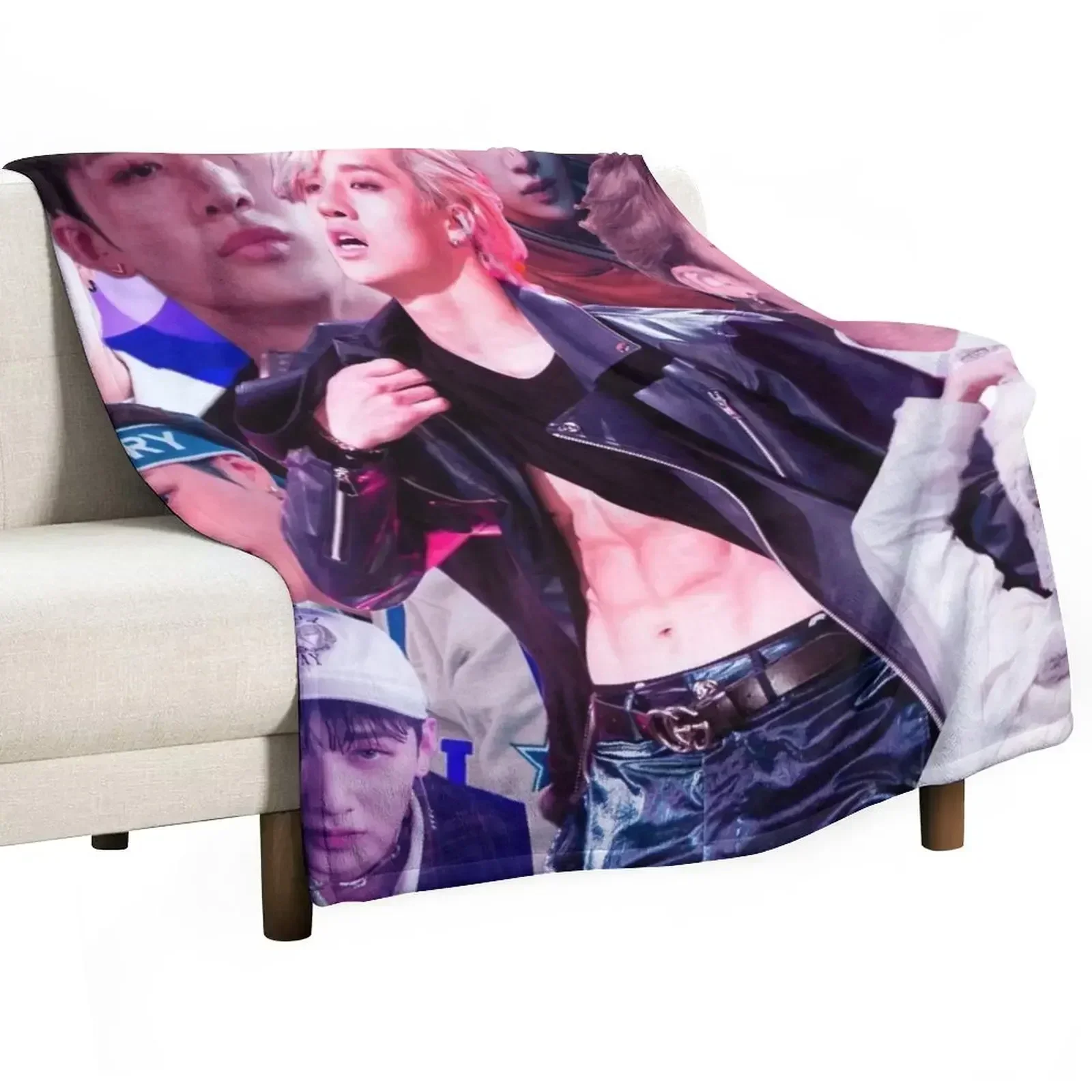 Bang Chan Throw Blanket Beach Thermal For Sofa Thin Blankets