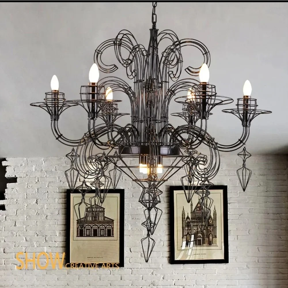 

Baroque LED Candle Ceiling Lamp For Dining Living Room Bedroom Foyer Elegant Ceiling Pendant Fixture Home Decoration Lustre