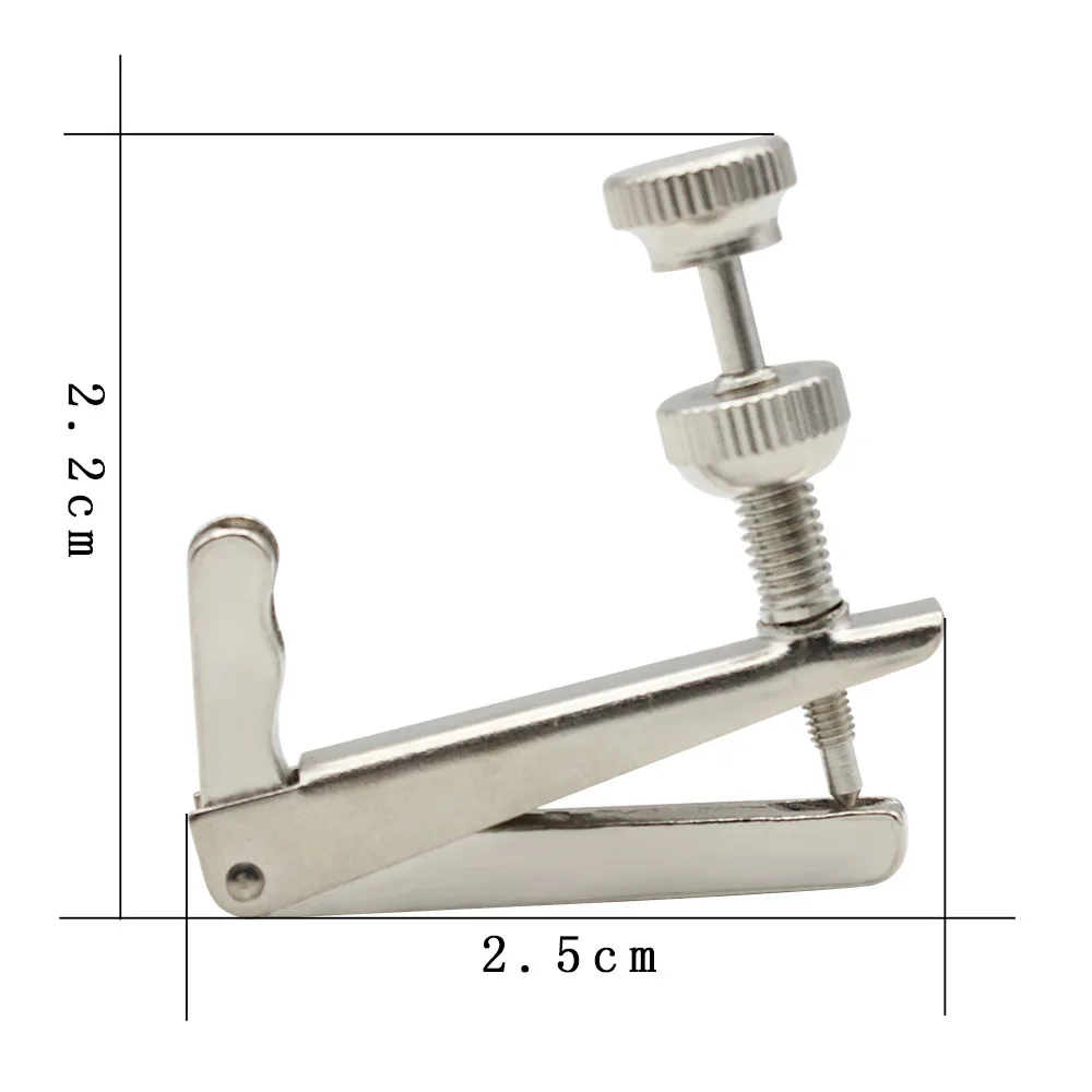 4 Pcs Violin Fine Tuners String Adjusters Fine Pitch Tuning Screw Structure Metal Durable Parts For 4/4 3/4 1/2 Violin