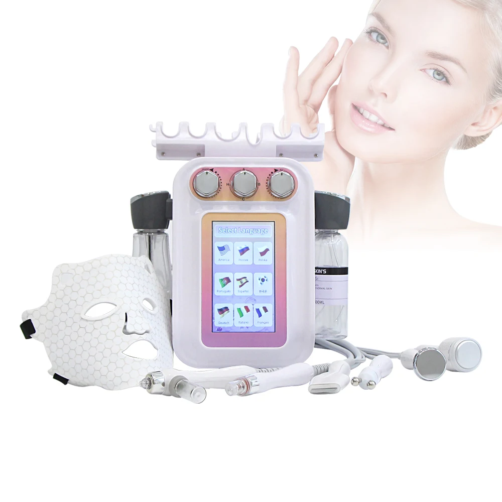 

AOKO Новый 7 в 1, гидродермабразия, уход за кожей, косметический аппарат, водный кислородный струйный гидроалмазный пилинг, устройство для микродермабразии