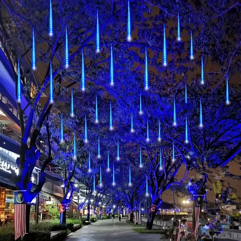 Outdoor Meteor Shower Christmas Light String Courtyard Light Suitable for Garden Street Terrace Tent Wedding Party