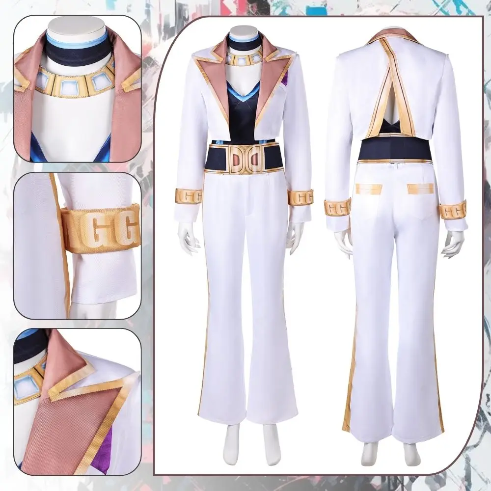 

Rivals Dagger Cosplay Fantasia Costume Disguise for Women Uniform Jacket Pants Roleplay Outfits Halloween Carnival Party Suit