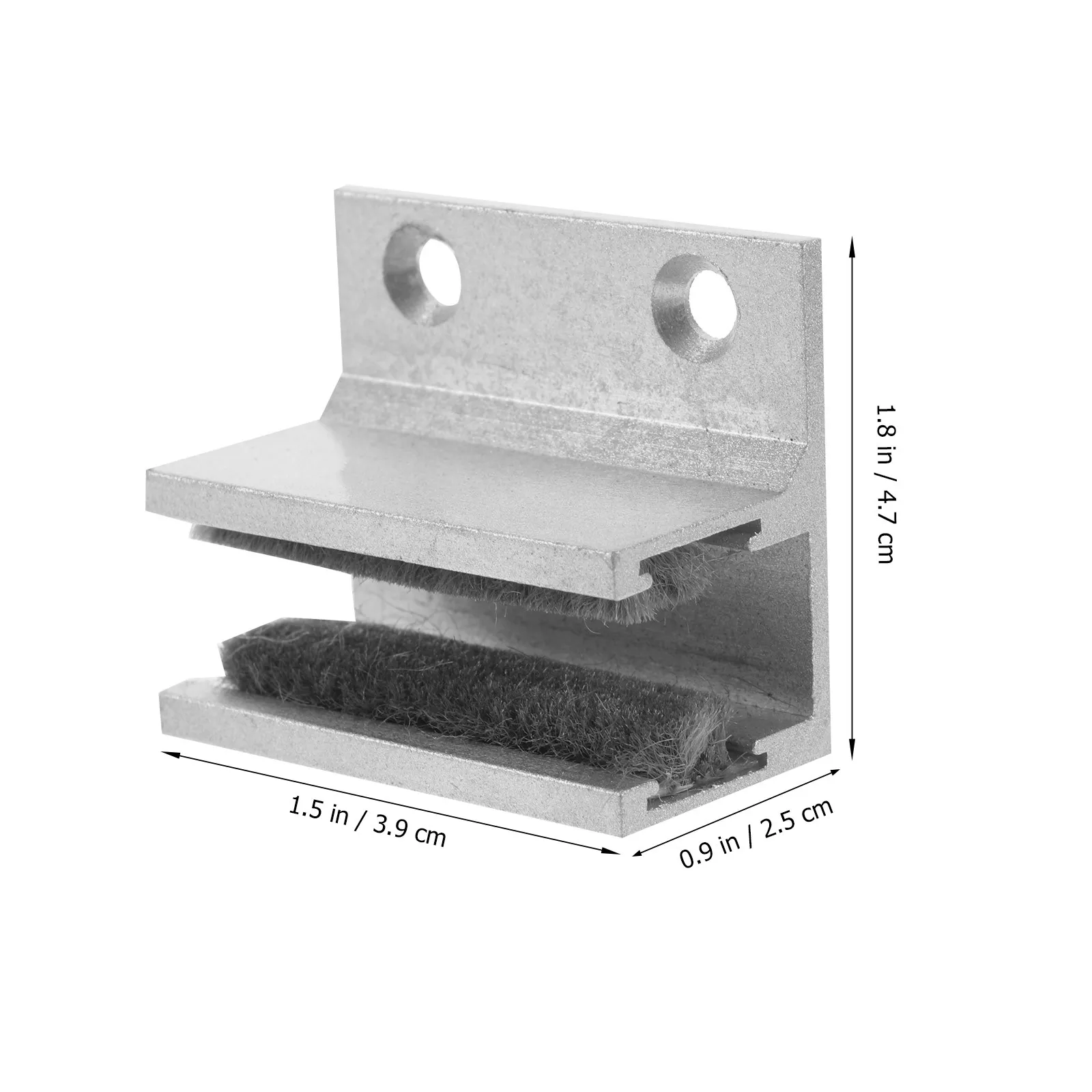 Shower Door Bottom Guide Solid Aluminum Alloy for Glass Shower Doors Heavy Duty Sliding Door Track Replacement Part Smooth