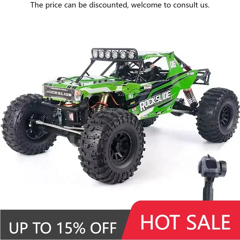 

1/6 Scale YIKONG YK4061 Big 4WD RC Crawler With 60KG Steering Servo Low Center Of Gravity Oil-Filled Shocks For Tough Terrains