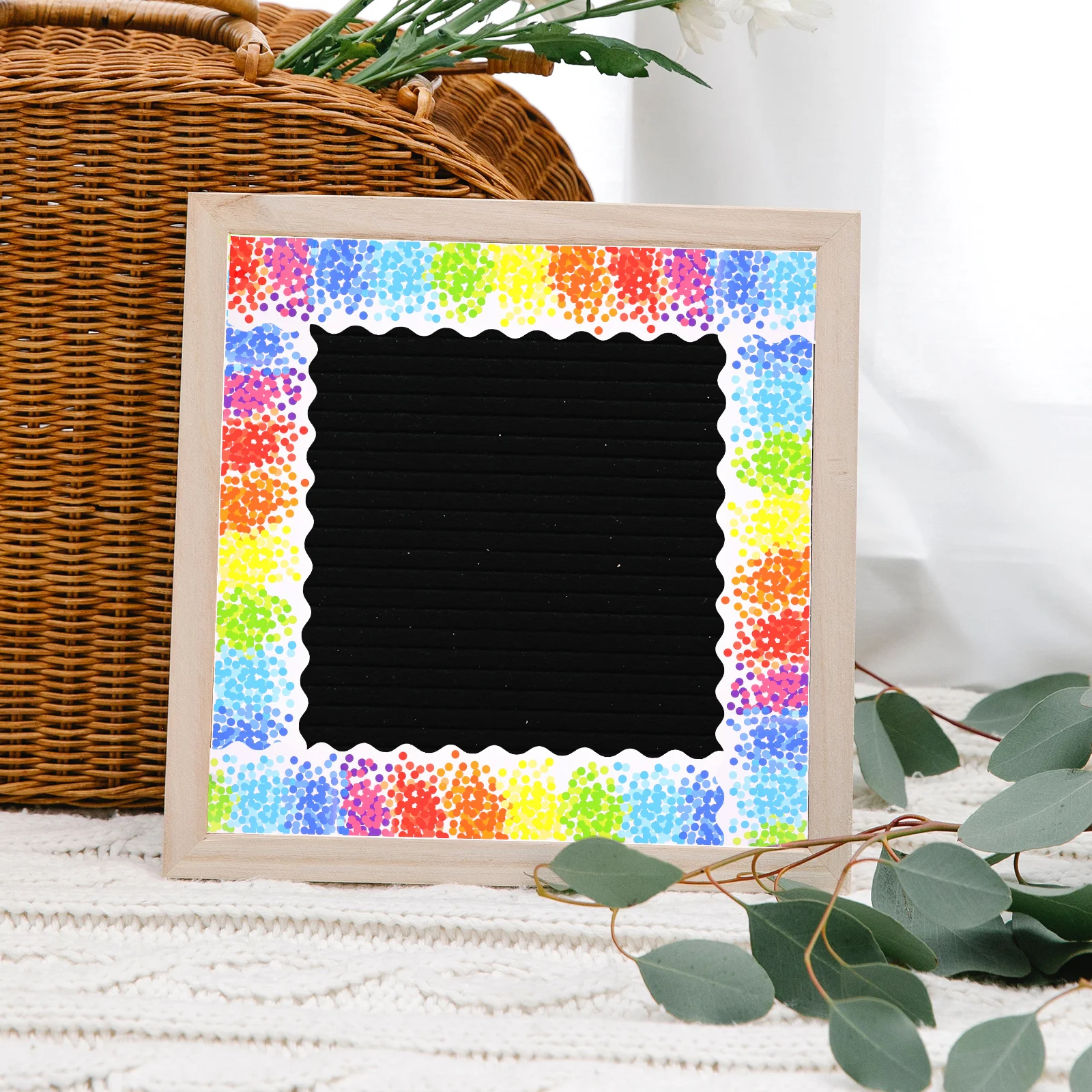 

Bulletin Board Stickers Safe for Adhesive Border Delicate Updated Decor Copper Plate Self-adhesive Borders