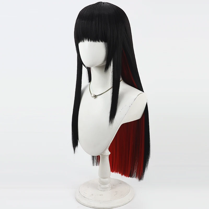 أنيمي الساحرة محاكمة للفتاة السحرية Nikaido Hiro Cos شعر مستعار تأثيري هالوين كرنفال الدعائم الطرف الشعر الاصطناعية + غطاء شعر مستعار