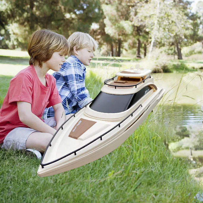 SOWOFA  Mini Remote Control Boat Cruise Ship 4CH Electric RC Sail 15km/h h139 h159   for Lake Pool Boy Kids