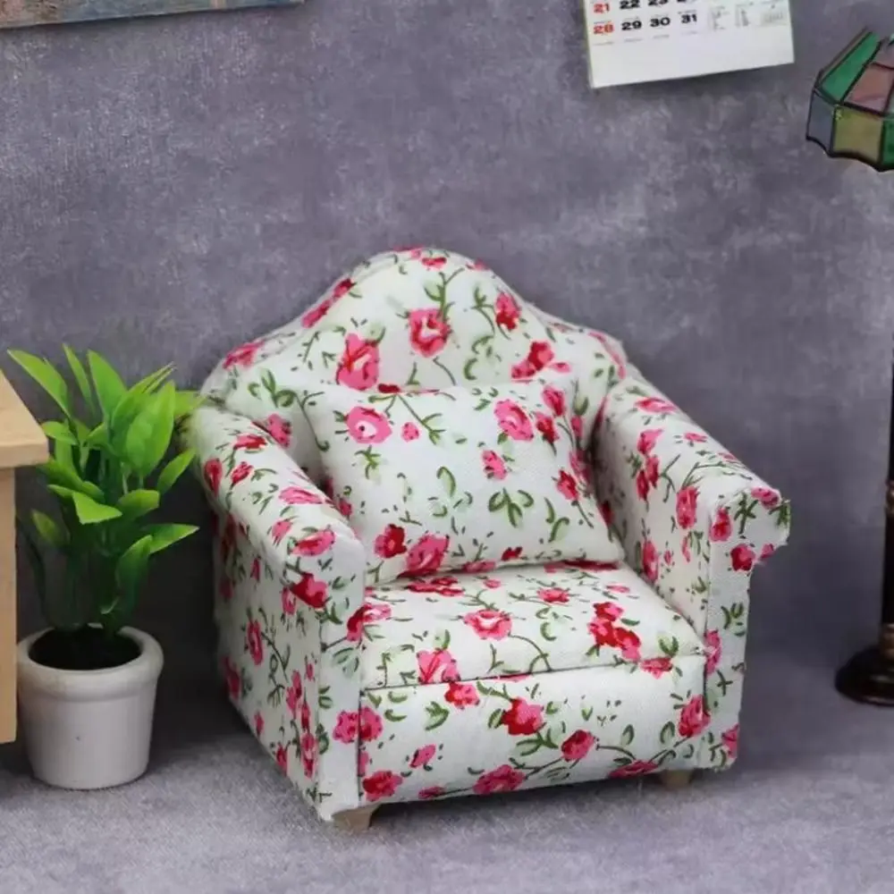 إكسسوارات بيت الدمية المصغرة 1:12 مجموعة وسائد أريكة الدمى الصغيرة لطيف محاكاة أثاث بيت الدمى متعدد الأنماط #3