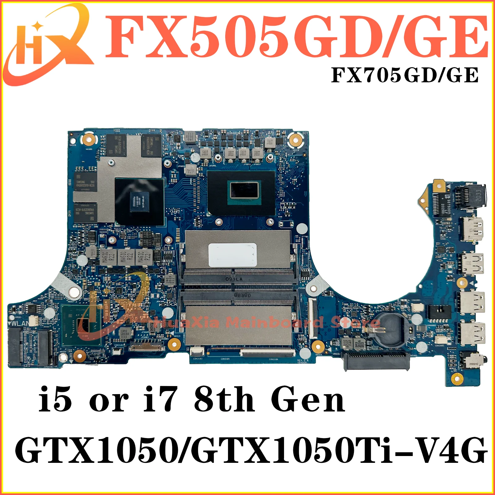 

FX505G Mainboard For ASUS FX505GD FX705GD FX505GE FX705GE FX705G PX505G MW505G FX86F Laptop Motherboard i5 i7 8th Gen