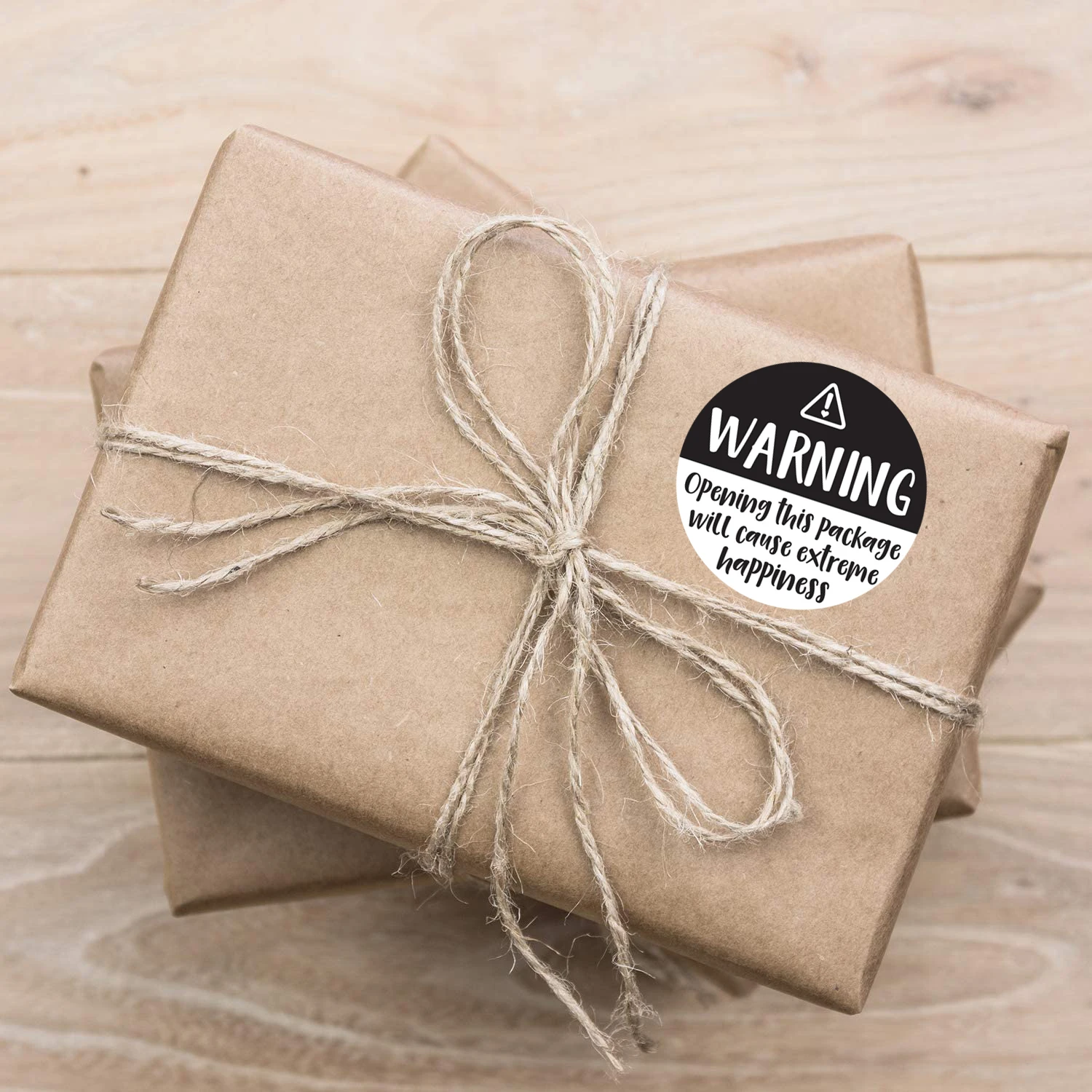 500 Buah/Gulungan Stiker Hari Thanksgiving Bundar Pembukaan Peringatan Paket Ini Akan Menyebabkan Stiker Alat Tulis Stiker Kebahagiaan Ekstrim